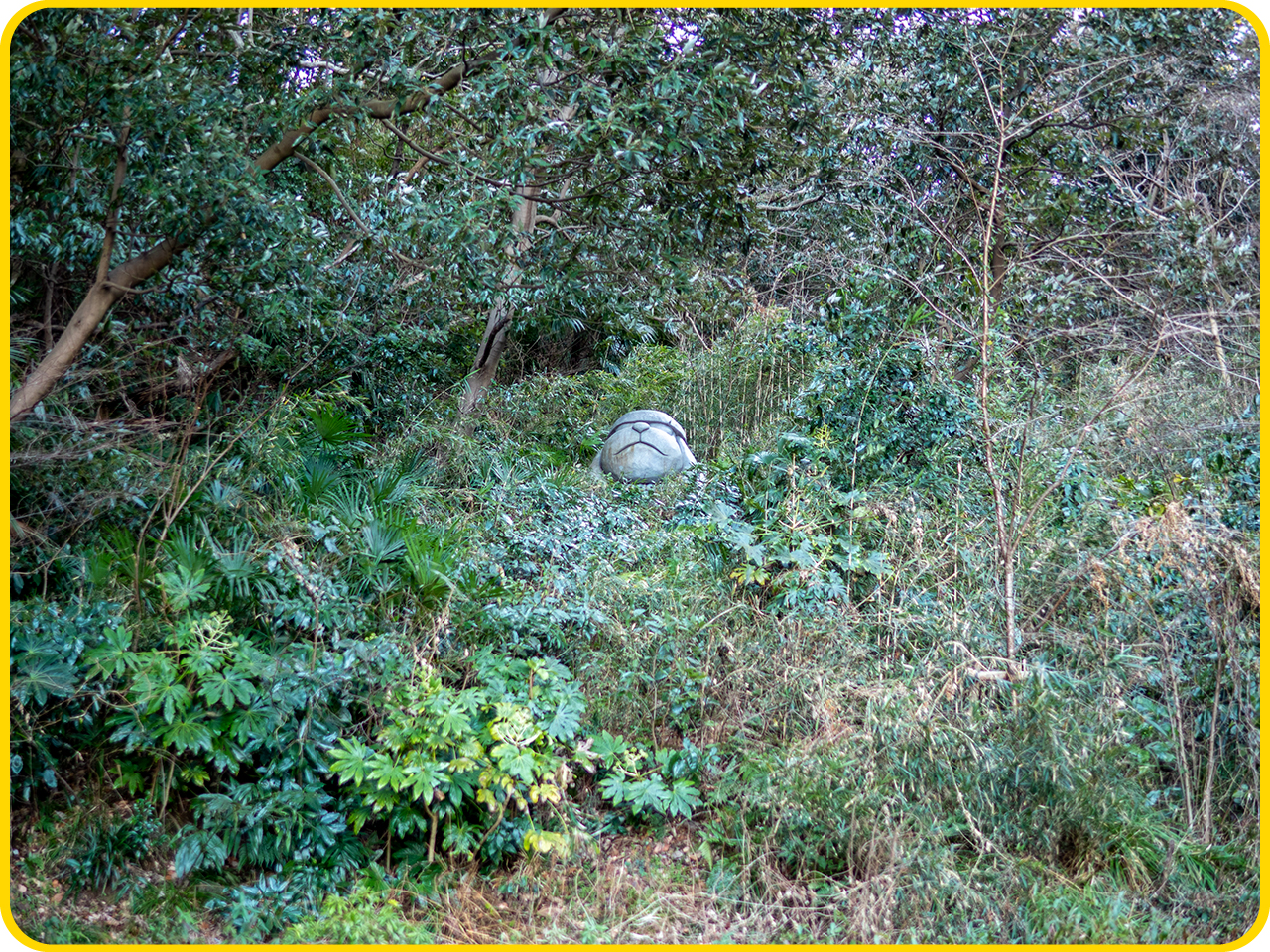 ▲『大長編ドラえもん のび太の大魔境』のバウワンコ像！