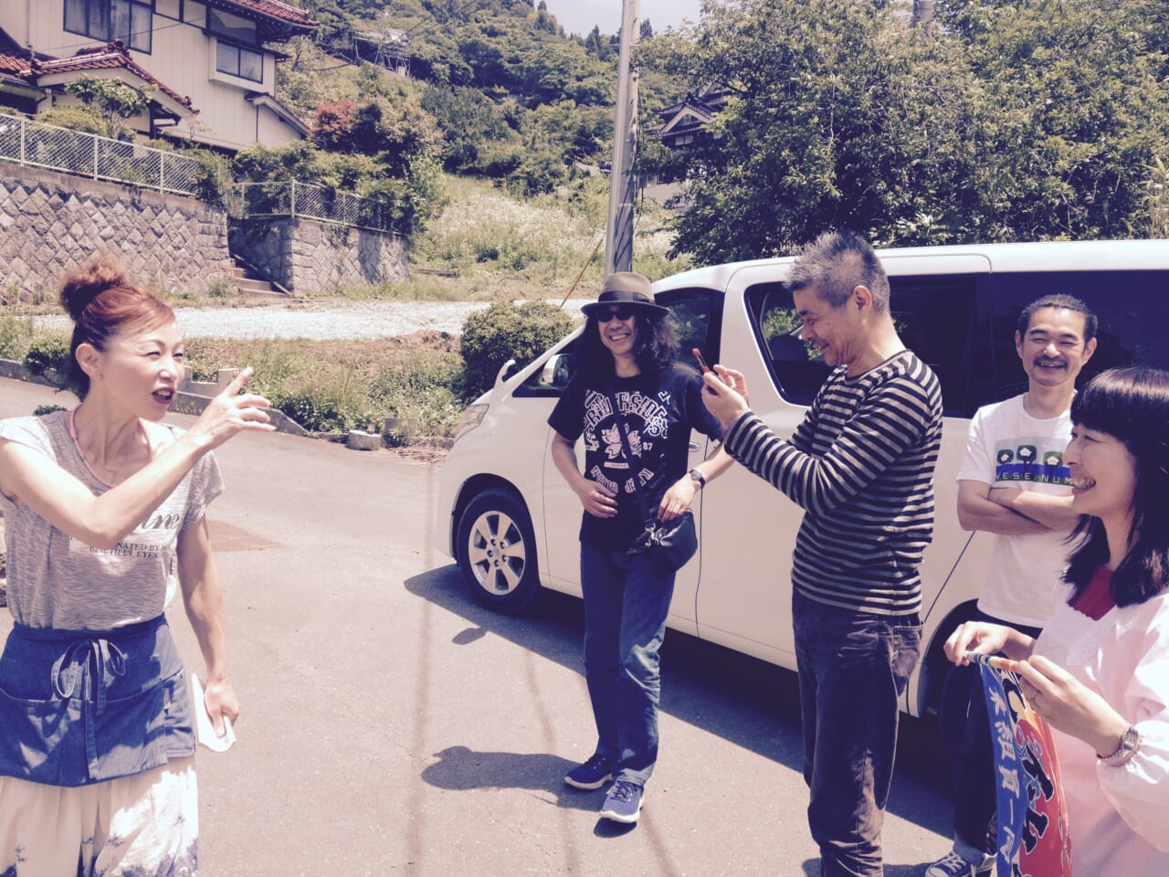2014年7月7日。糸井さん、みうらじゅんさんとツリーハウス。そしてつなかん。