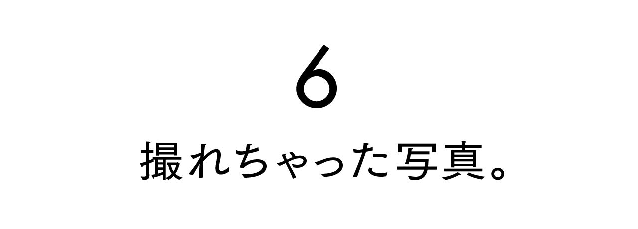 第６回 撮れちゃった写真。