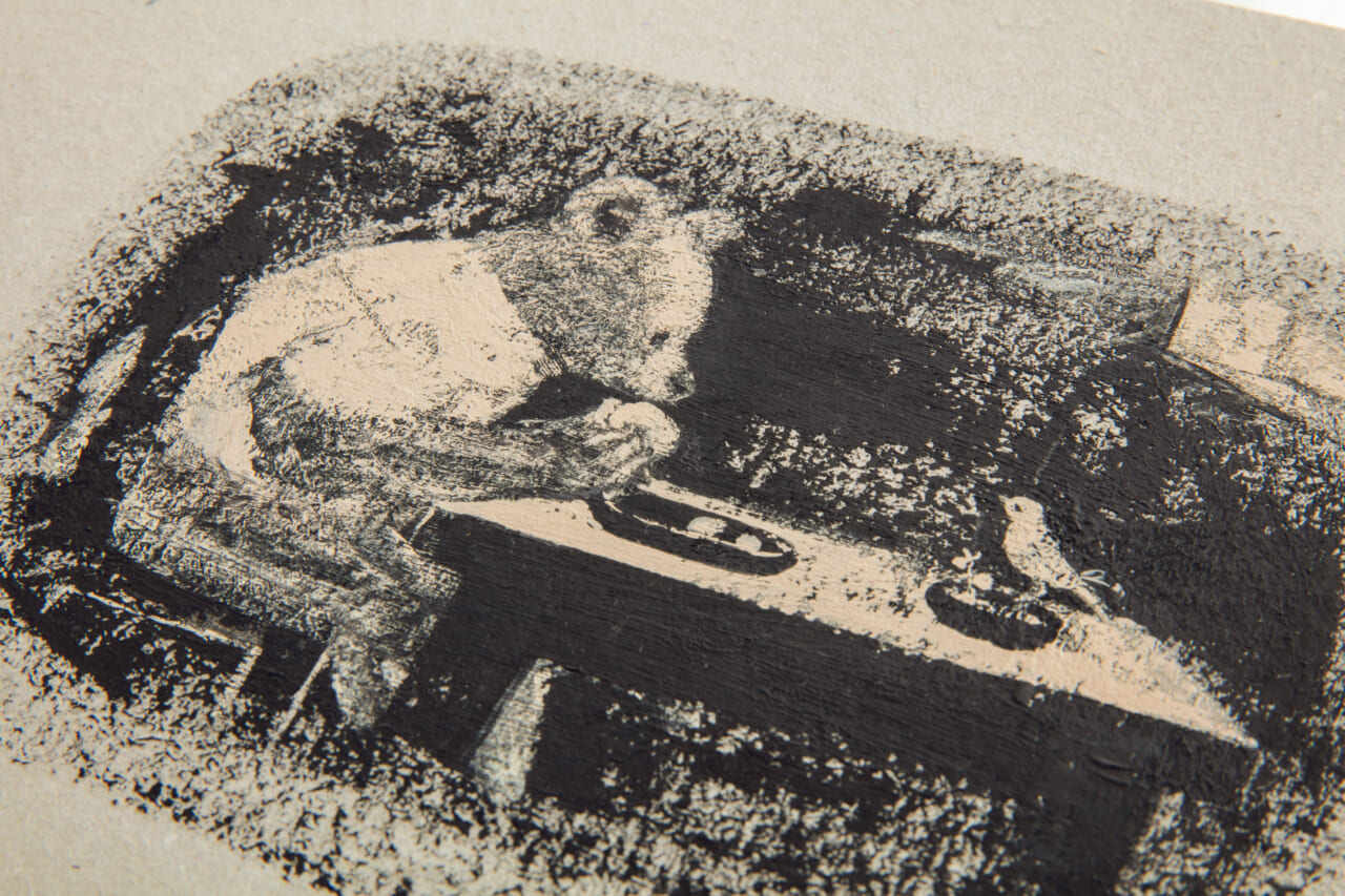 『くまとやまねこ』原画（河出書房新社、2008年）