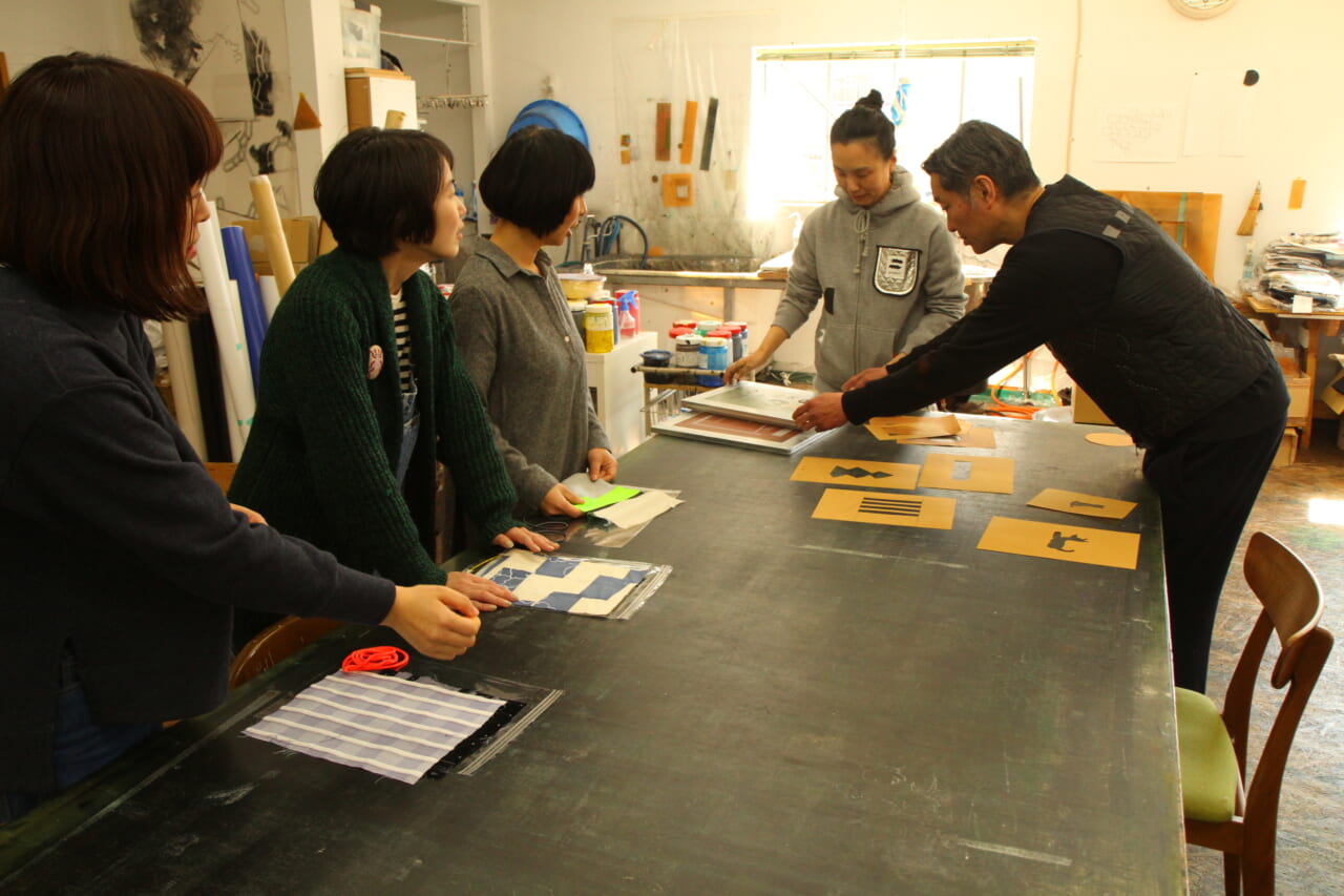 ▲シルクスクリーン、初体験！