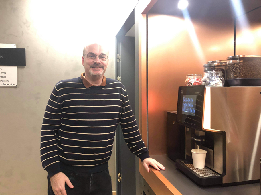 ▲ギリシャのヤニス教授と再会！
