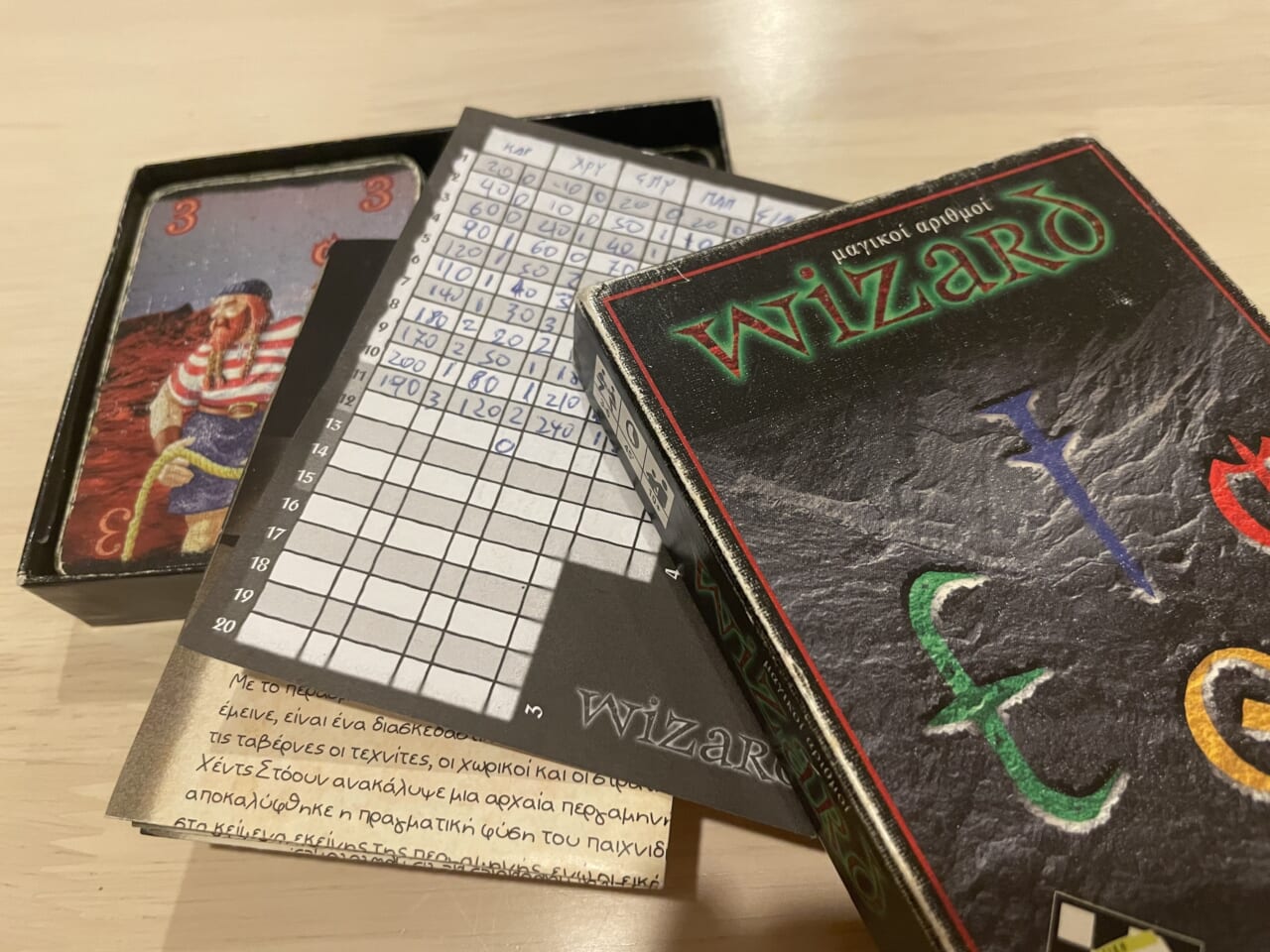 ▲「記念に」と、彼らが使っているゲームをもらった。彼らは幼馴染同士で、長年この「WIZARD」を練習してきたそう。しかも、ものすごく強いんです。