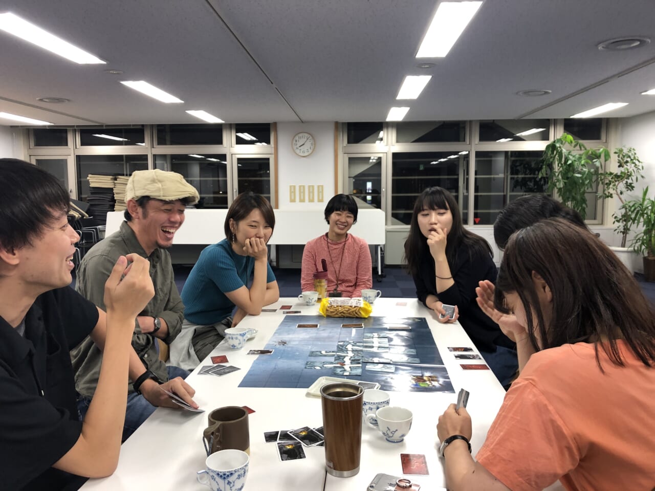 ▲業務後の練習。