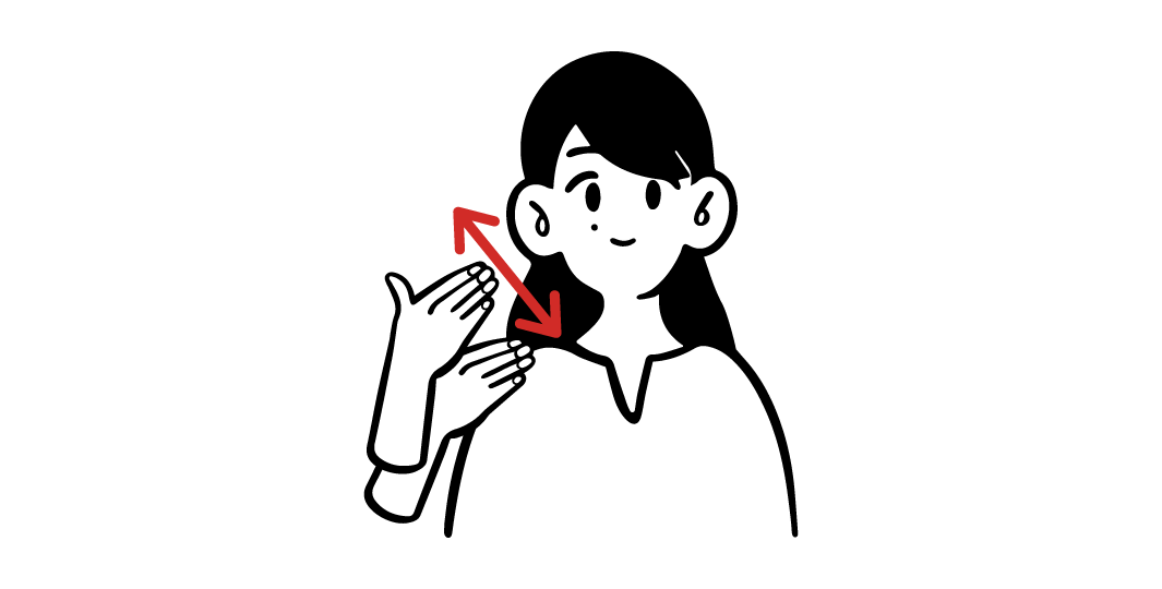 「わかりません」の手話