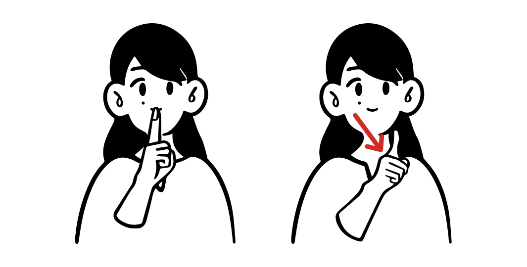 「言う」の手話