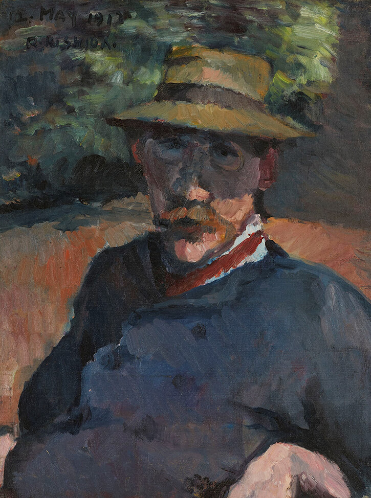 岸田劉生《B.L.の肖像(バーナード・リーチ像)》1913年