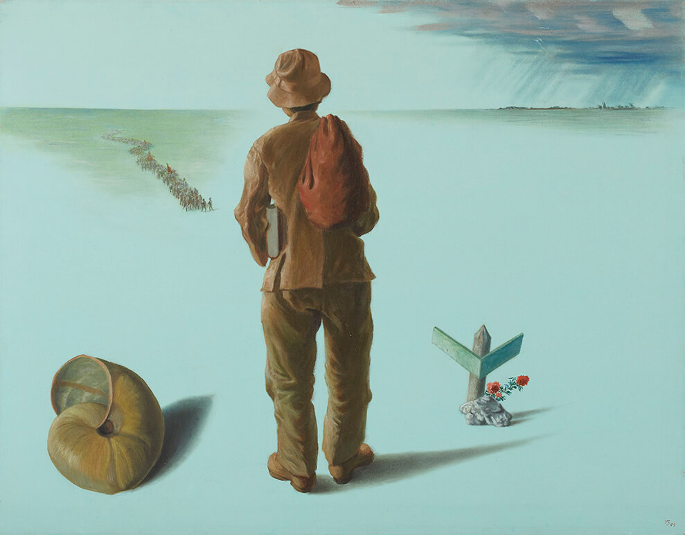 北脇昇《クォ・ヴァディス》1949年