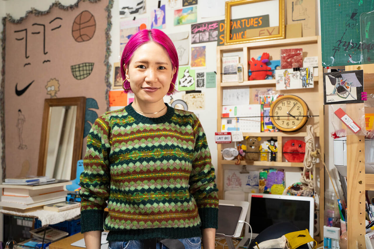 身長：159cm
着用アイテム：Traveller's Sweater Size1（Meadow）