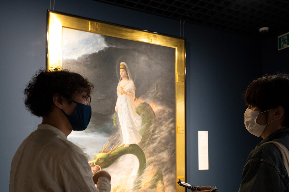 原田直次郎《騎龍観音》1890年