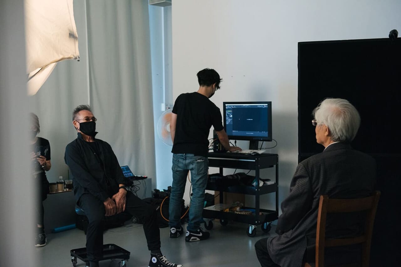 ▲この日が初対面というおふたり。撮る側と、撮られる側。いよいよセッションのスタートです。