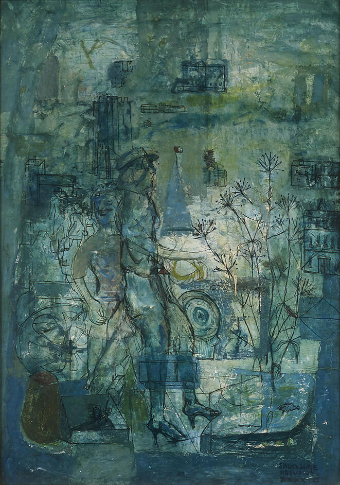 松本竣介《黒い花》1940年