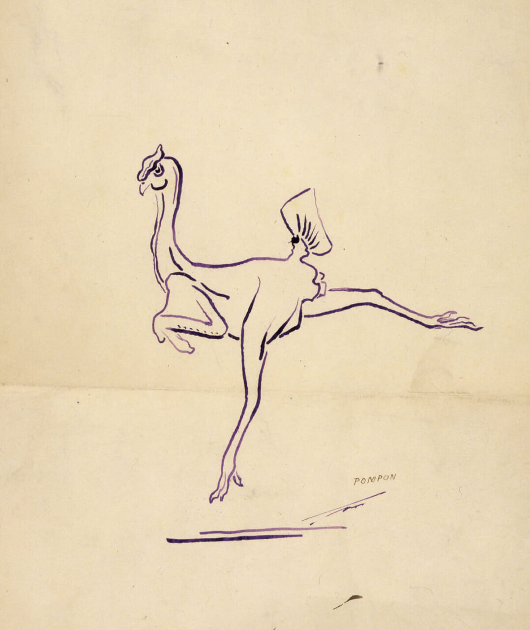 《羽根をむしられて駆け回る雄鶏》1910年　群馬県立館林美術館