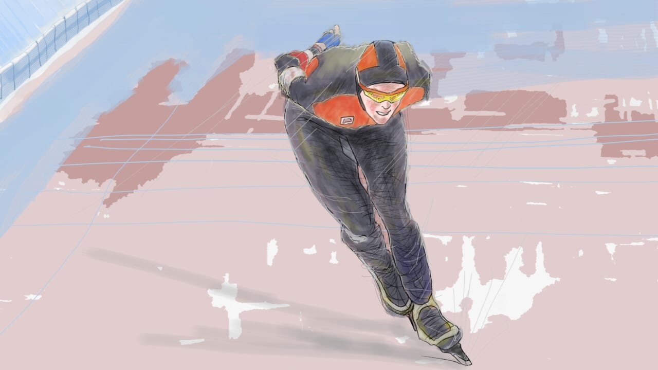 スピードスケート　パンティライン 
