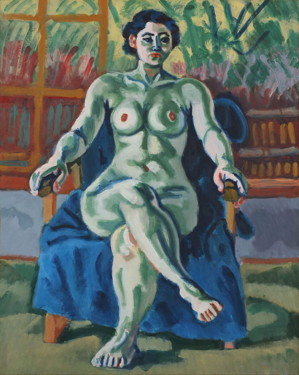 梅原龍三郎《竹窓裸婦》