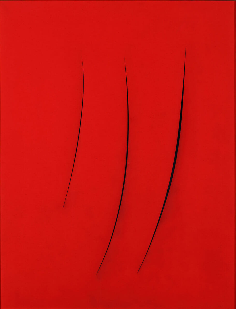 ルチオ・フォンタナ《空間概念 期待》
 Spatial Concept, Expectations, 1961　© Lucio Fontana by SIAE 2022        G2790