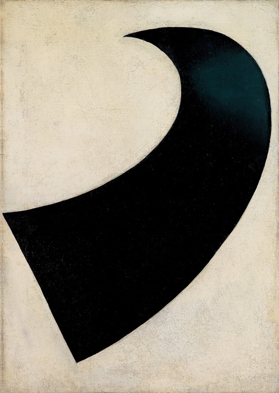 カジミール・マレーヴィッチ《シュプレマティズム》1917年　油彩、カンヴァス　65.6 × 48.2cm