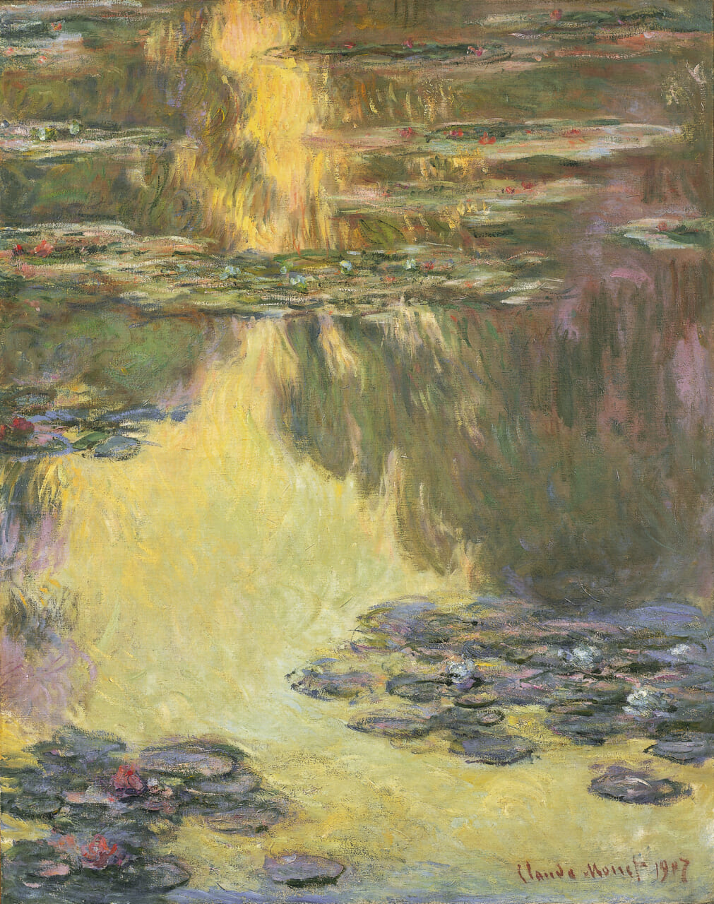 クロード・モネ《睡蓮》1907年　油彩、カンヴァス　92.5 × 73.5cm