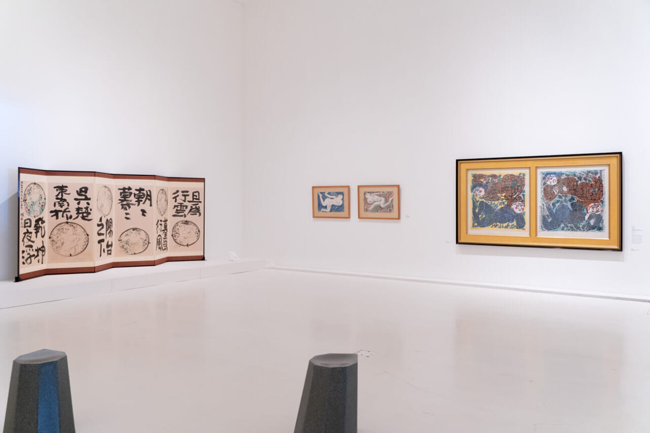 コレクション展2022-1：地と天と　棟方志功作品展示風景