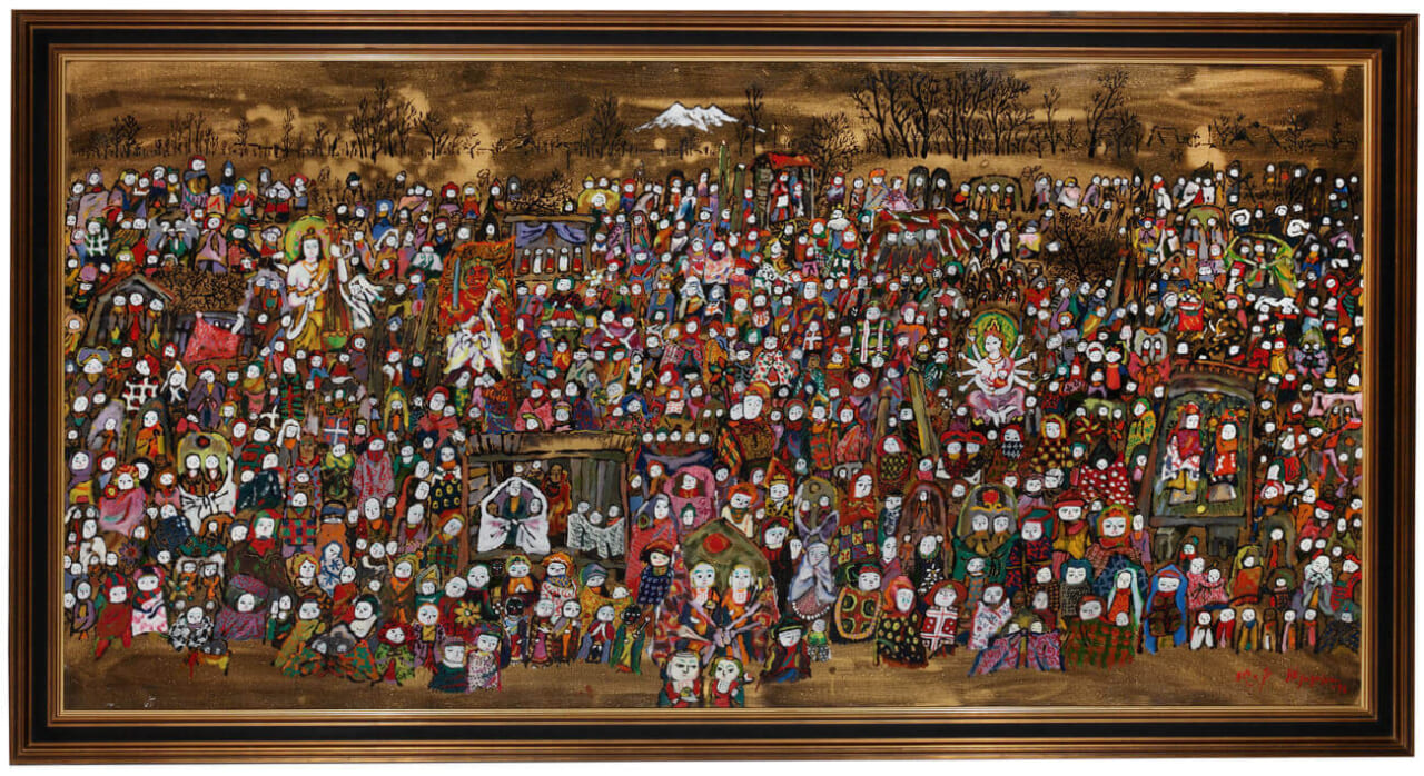 田澤茂　《地の声（野の地蔵）》　1996年