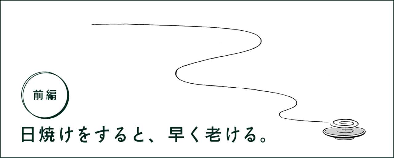 前編 日焼けをすると、早く老ける。
