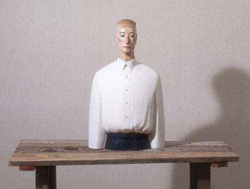 舟越桂《澄みわたる距離》1990年　富山県美術館蔵