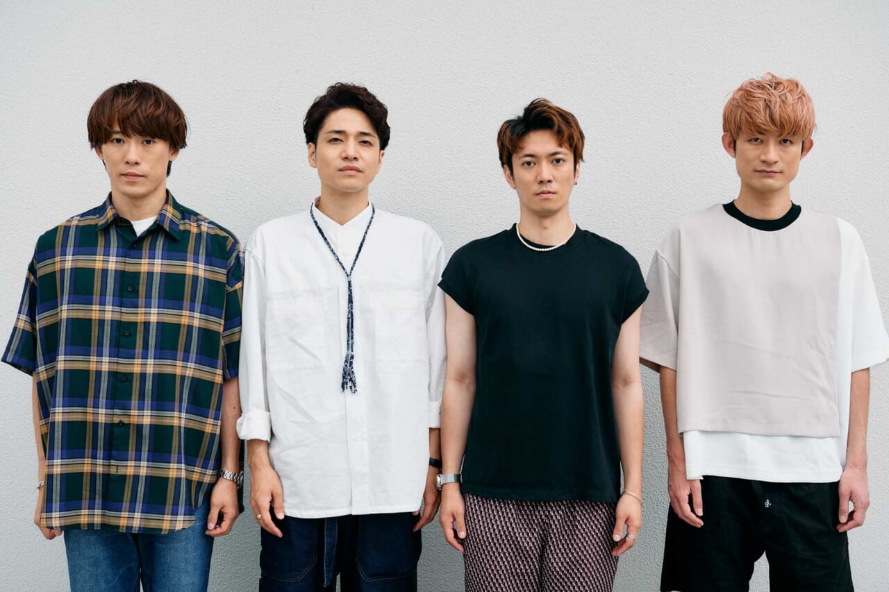 （左から越岡裕貴さん、福田悠太さん、辰巳雄大さん、松崎祐介さん）