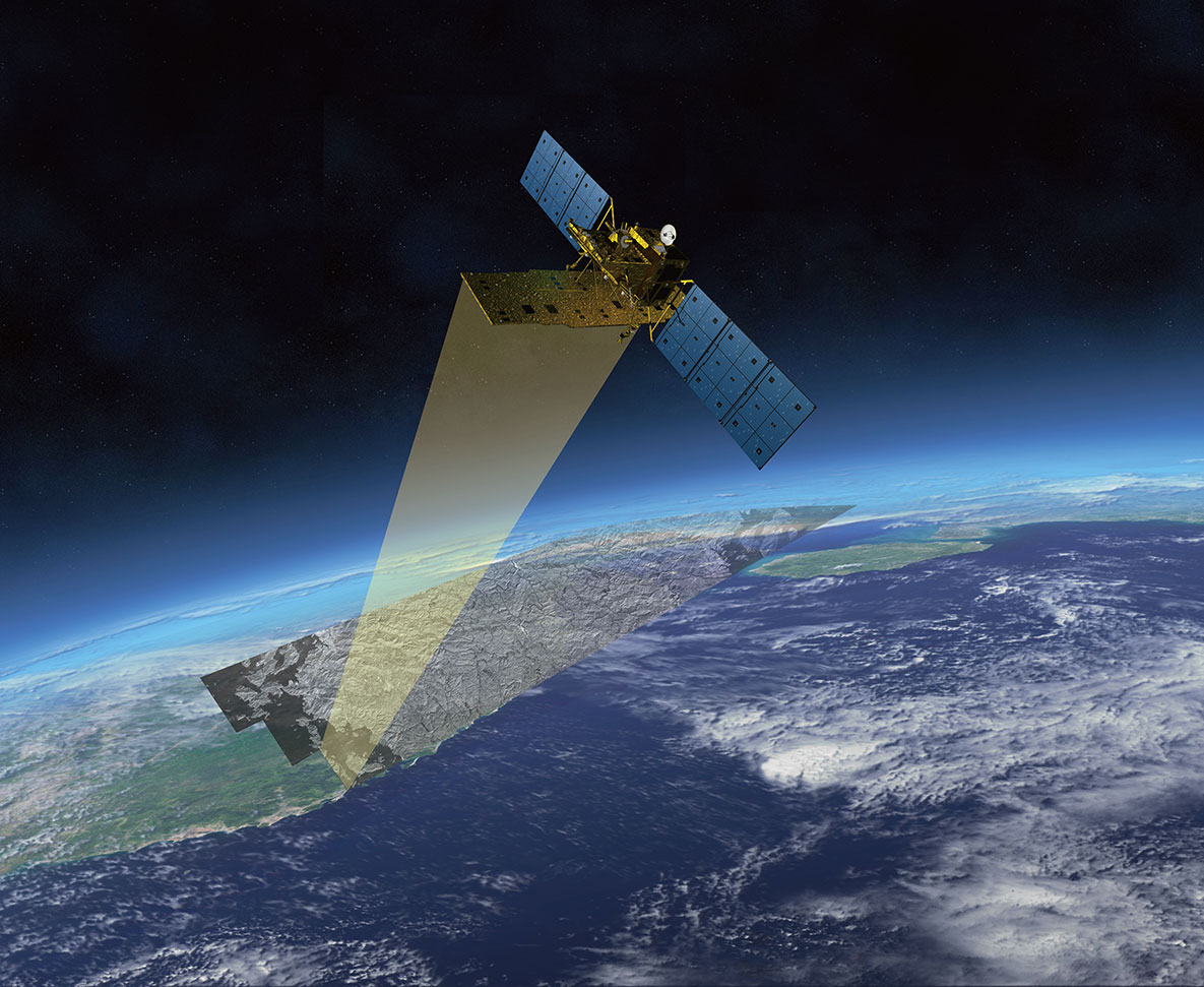 陸域観測技術衛星2号「だいち2号」（ALOS-2）©JAXA