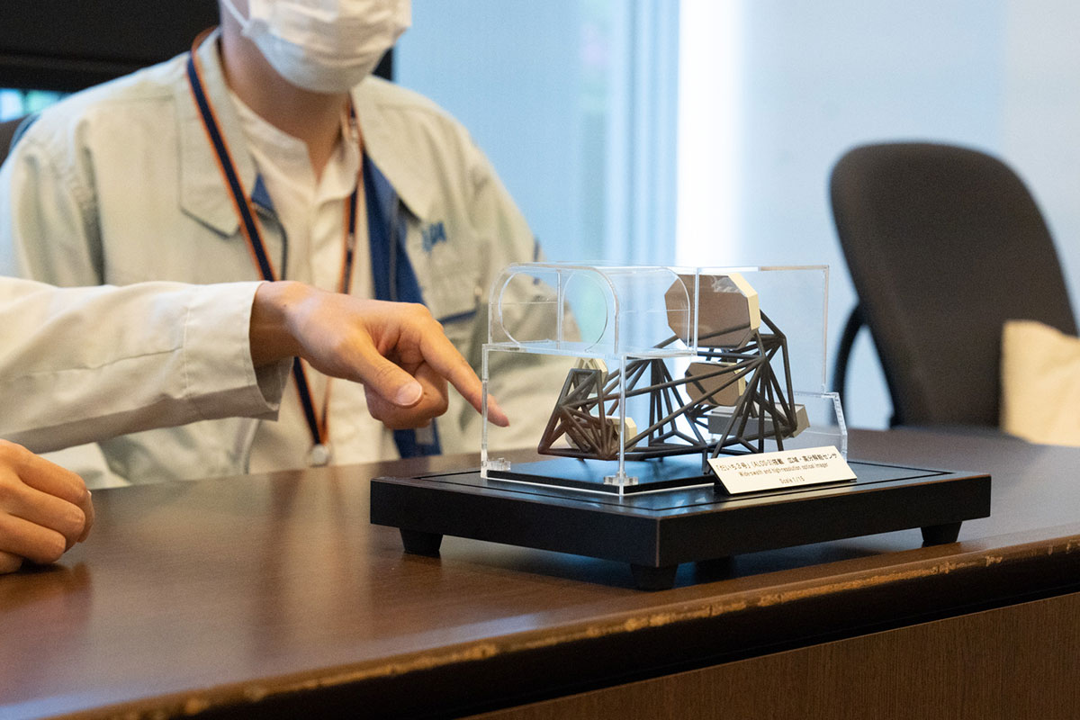 だいち3号（ALOS-3）のセンサ模型