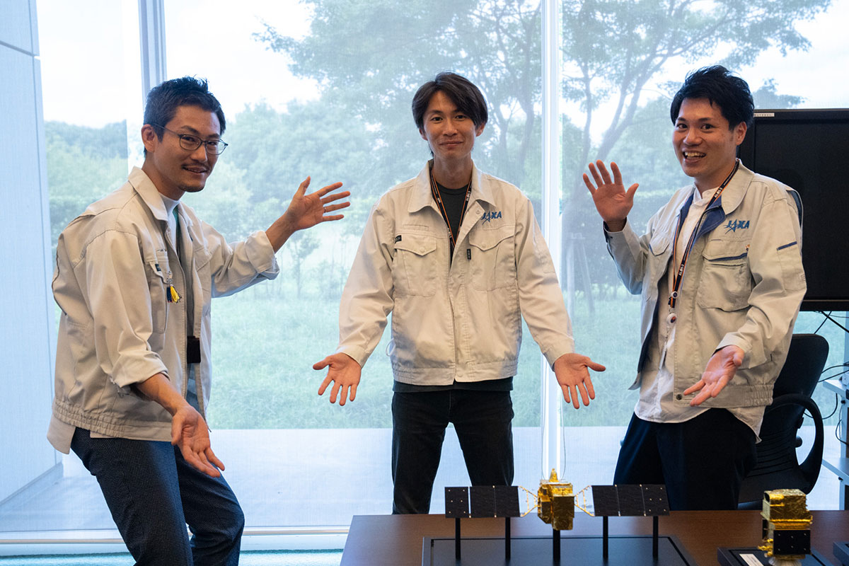 気さくで明るい安部さん、丹羽さん、下村さん。お話、楽しかったです！