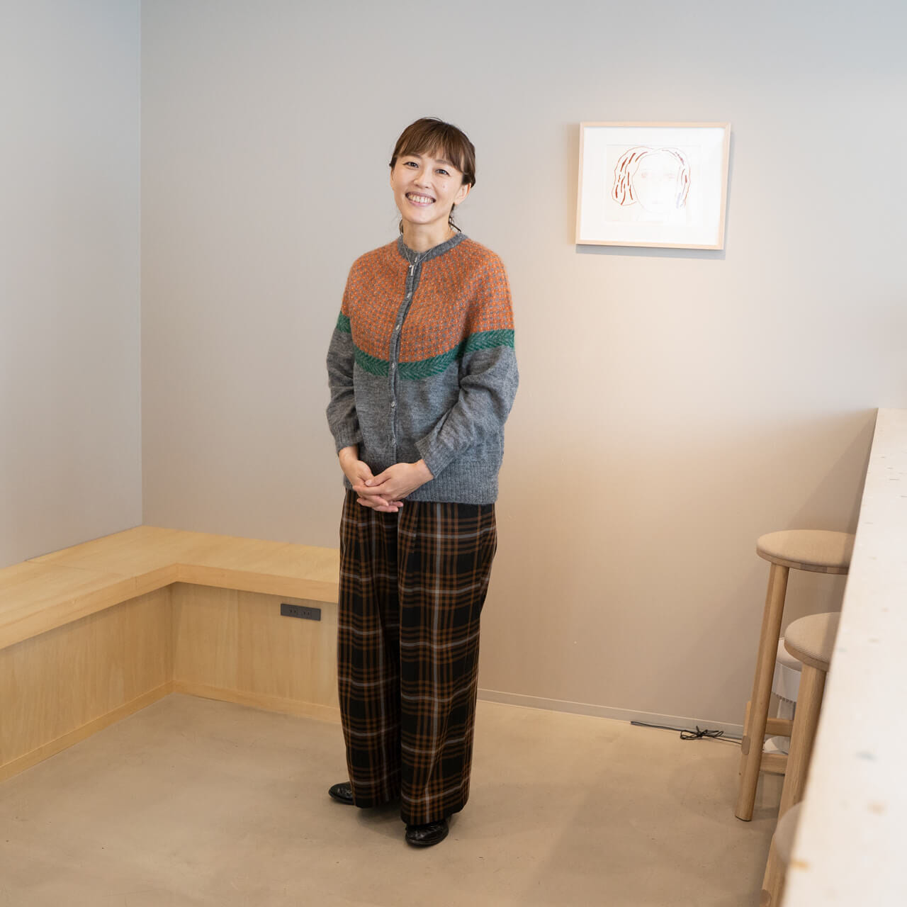 身長：164センチ
着用アイテム：hinagiku オレンジ