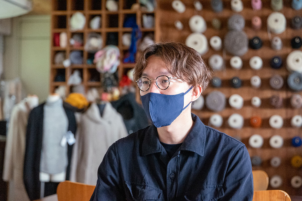 ▲東和毛織 工藤習さん