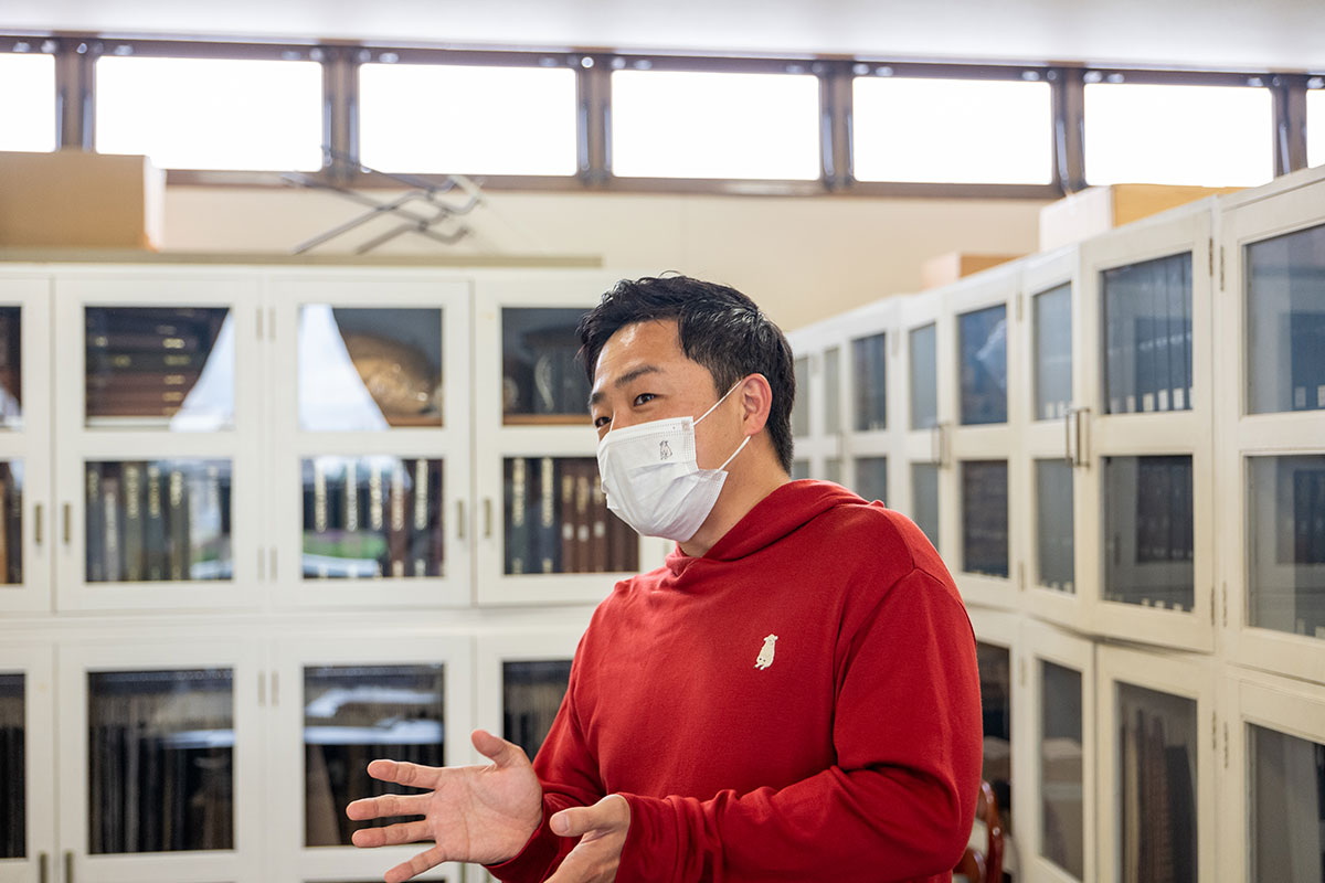 ▲三星毛織 代表 岩田真吾さん