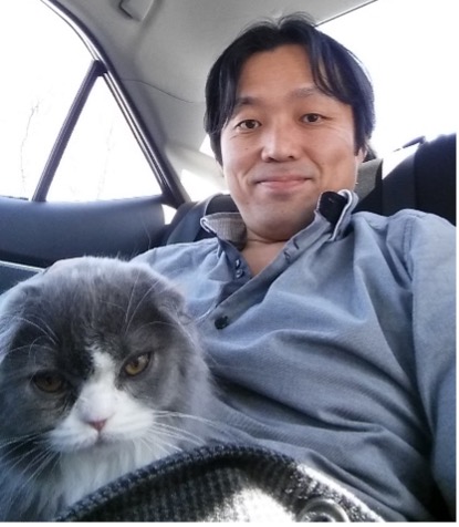 サーニャを引き取ってブリーダー宅から自宅に向かう車内で