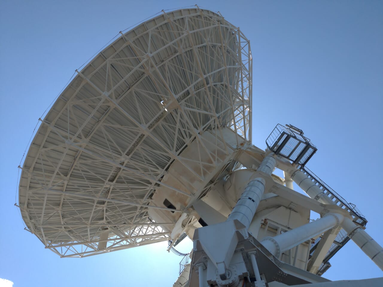 内之浦20メートルアンテナ、領木さん撮影＆提供