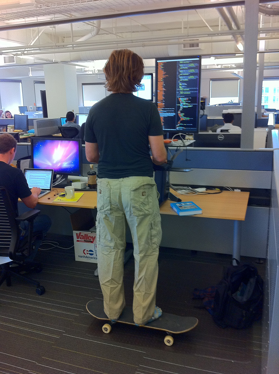 オフィスの様子。2011年。