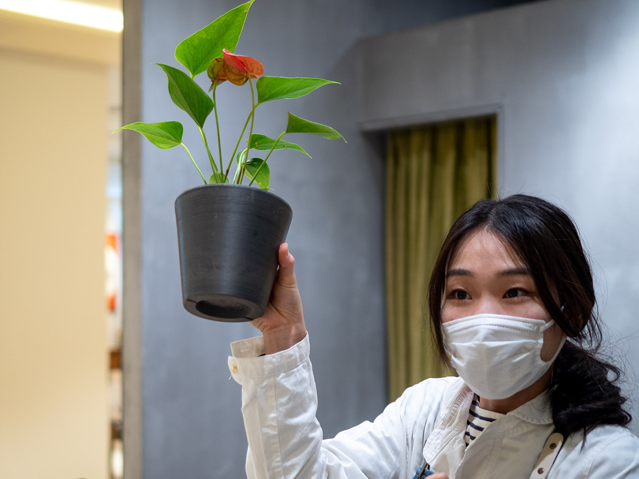 ▲鉢が、かるがる移動できます。