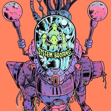 収録アルバム「SYSTEM BOOTING...」。Robot Swing は、AIやロボットをテーマにした楽曲もあって、ネオソウル・ファンク・フュージョンといったジャンルの色が強いインストゥルメントバンド。