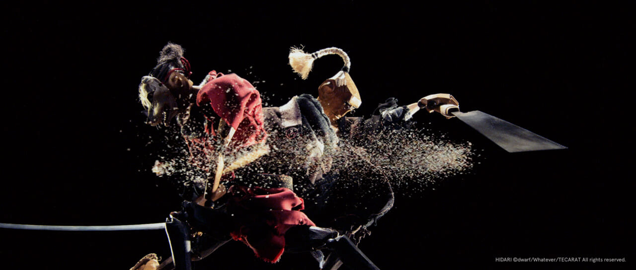 木彫人形のコマ撮りアニメ『HIDARI』パイロット版より