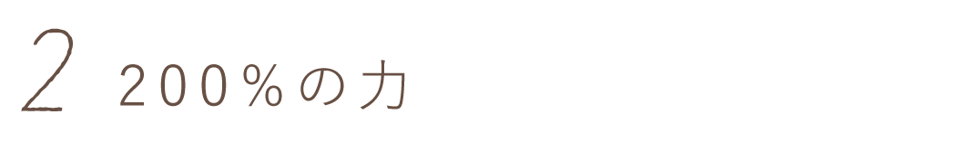 第２回　200％の力