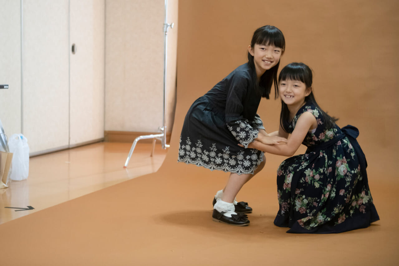 塩竈で開催している「出張！平間写真館」のようす