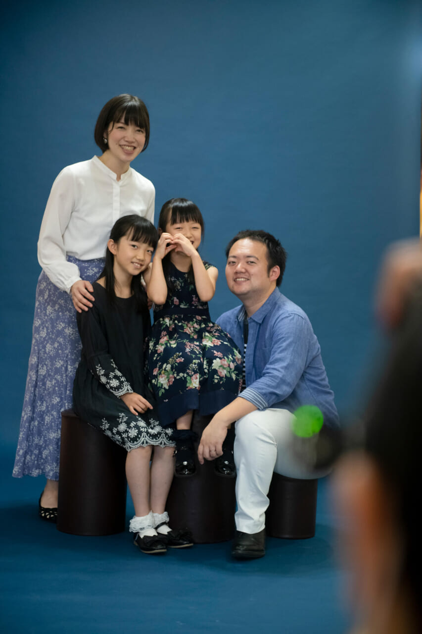 塩竈で開催している「出張！平間写真館」のようす