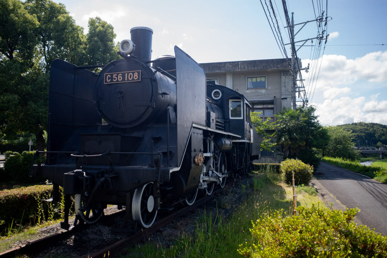 ▲木次線を走っていた「C56108号」。引退までの36年７ヶ月、木次線を支えていました。