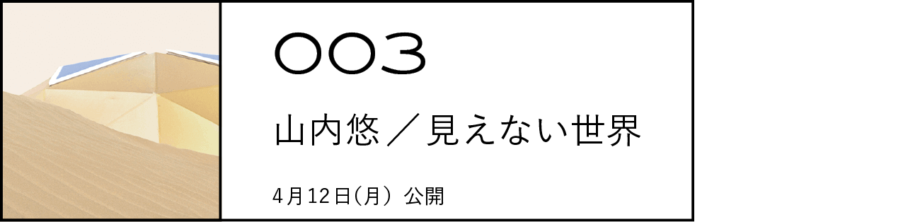 003 山内悠／見えない世界