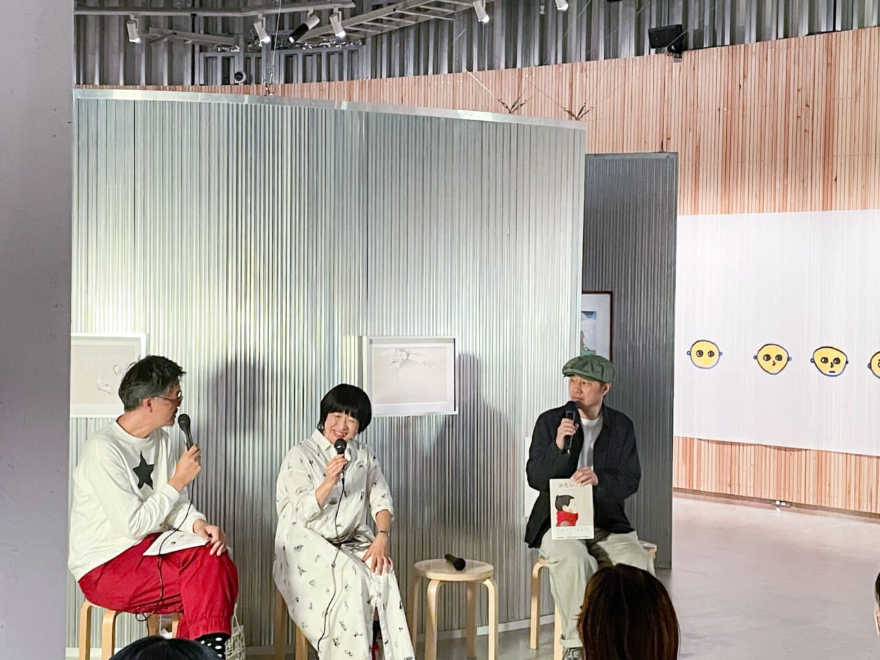 ▲左から、草刈大介さん、ほぼ日菅野、永田。