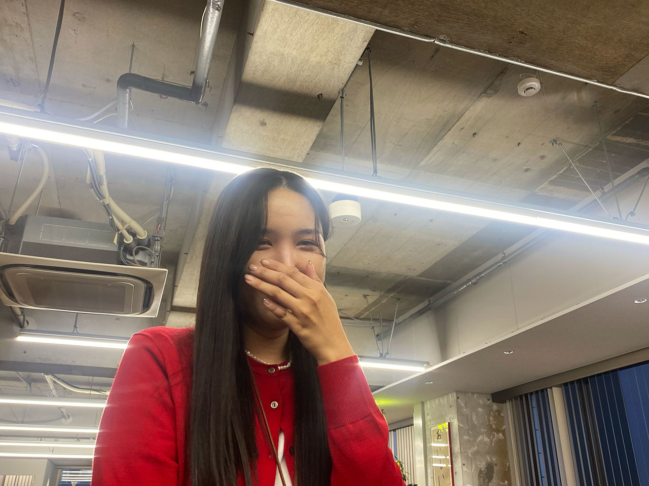 ▲ほぼ日の新人デザイナー、やんさんは韓国出身。いつもとても素敵なデザインをしています。