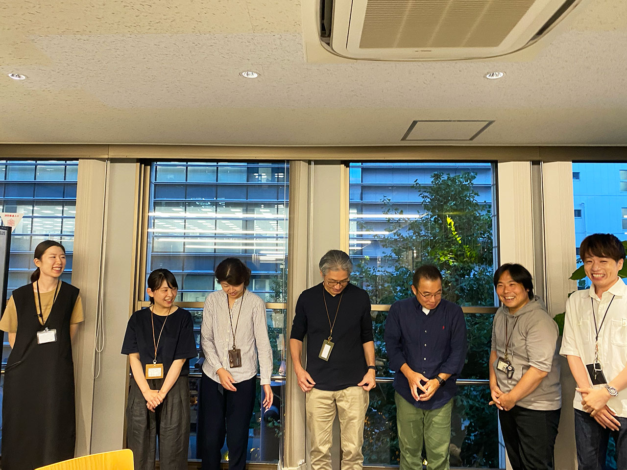 ▲あまりない、プロジェクトの大勢での振り返り会。どんな話が聞けるか、たのしみです。