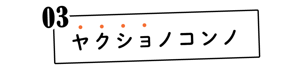 （3）ヤクショノコンノ