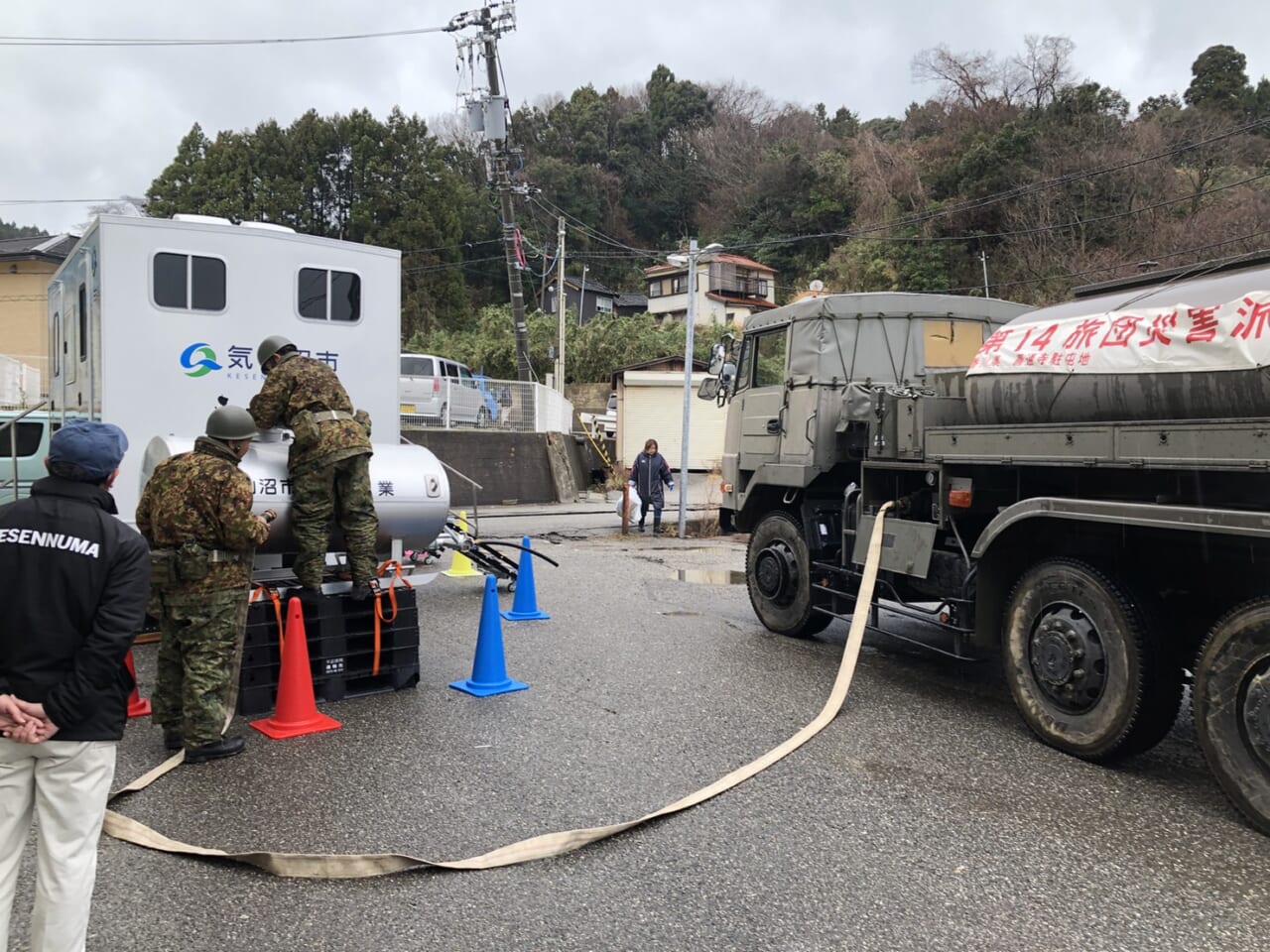 自衛隊による給水