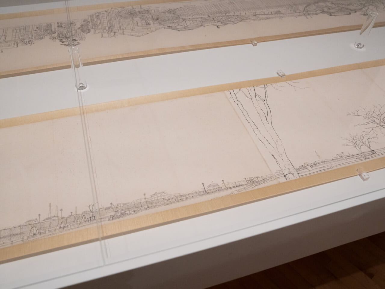 藤牧義夫《隅田川両岸画巻 No.3》1934（部分）